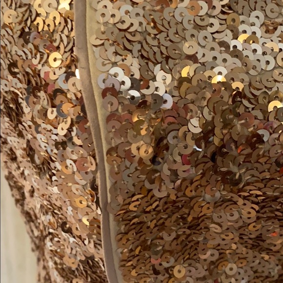 White house black market sequined gold bustiers - Picture 2 of 6